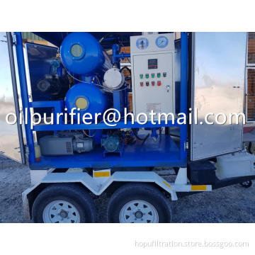Mobile Trailer Type Transformer Oil Filtration Plant